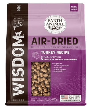 Wisdom air-dried turkey dog food